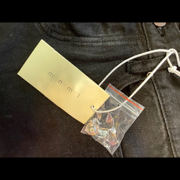NWT - MNML M1 Stretch Zipper Denim [BLACK] - Picture 4 of 7